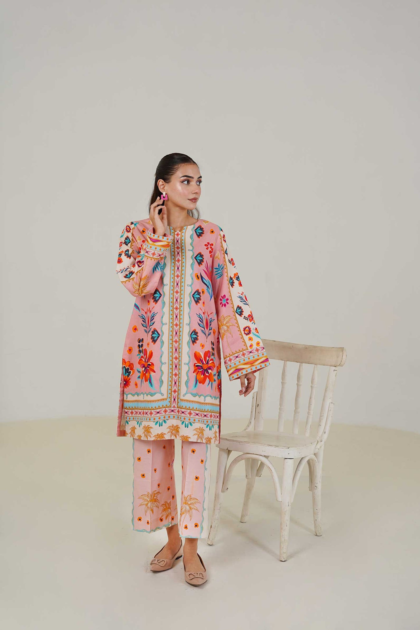 
                  
                    Lawn Co Ord Set D-2
                  
                