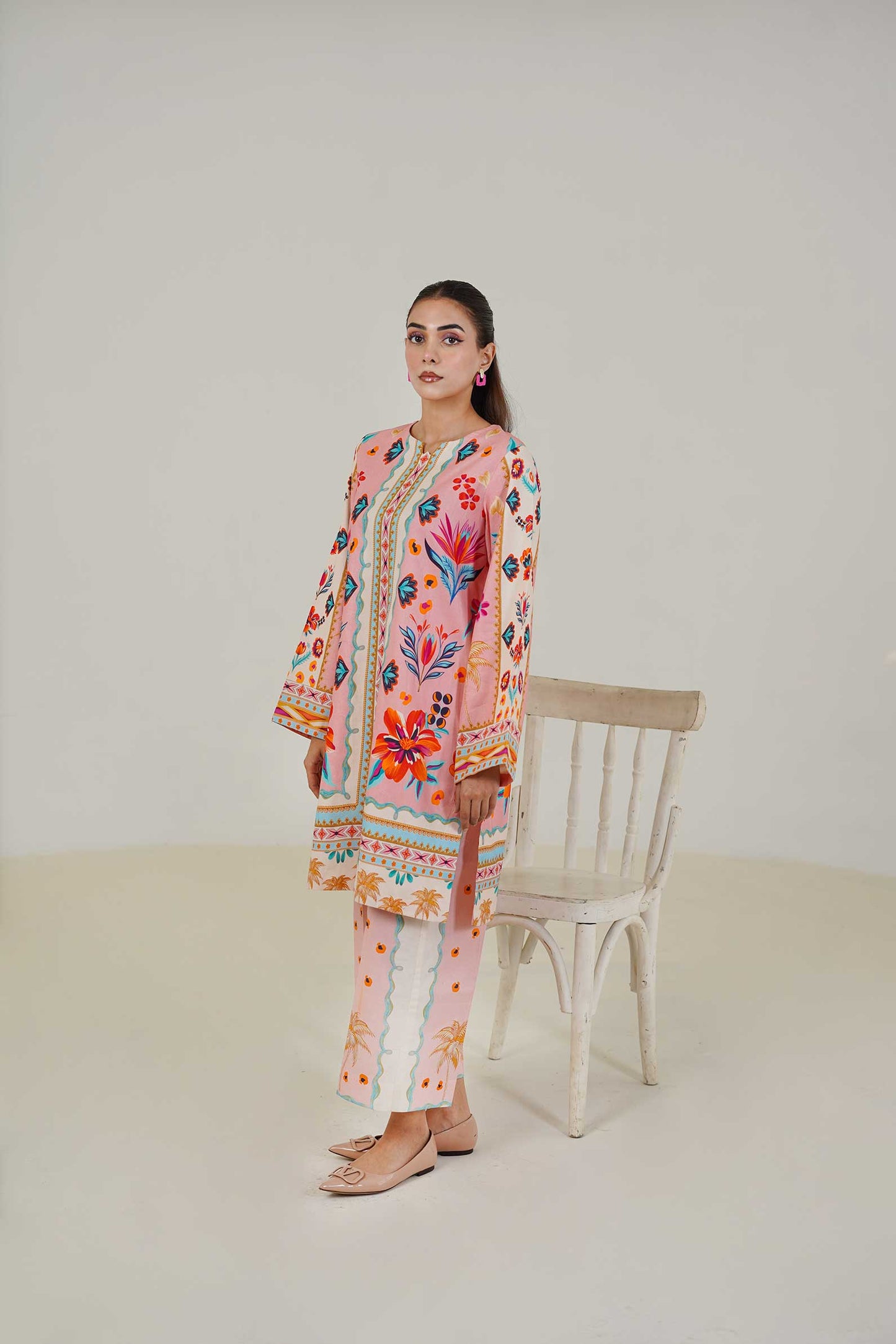 
                  
                    Lawn Co Ord Set D-2
                  
                