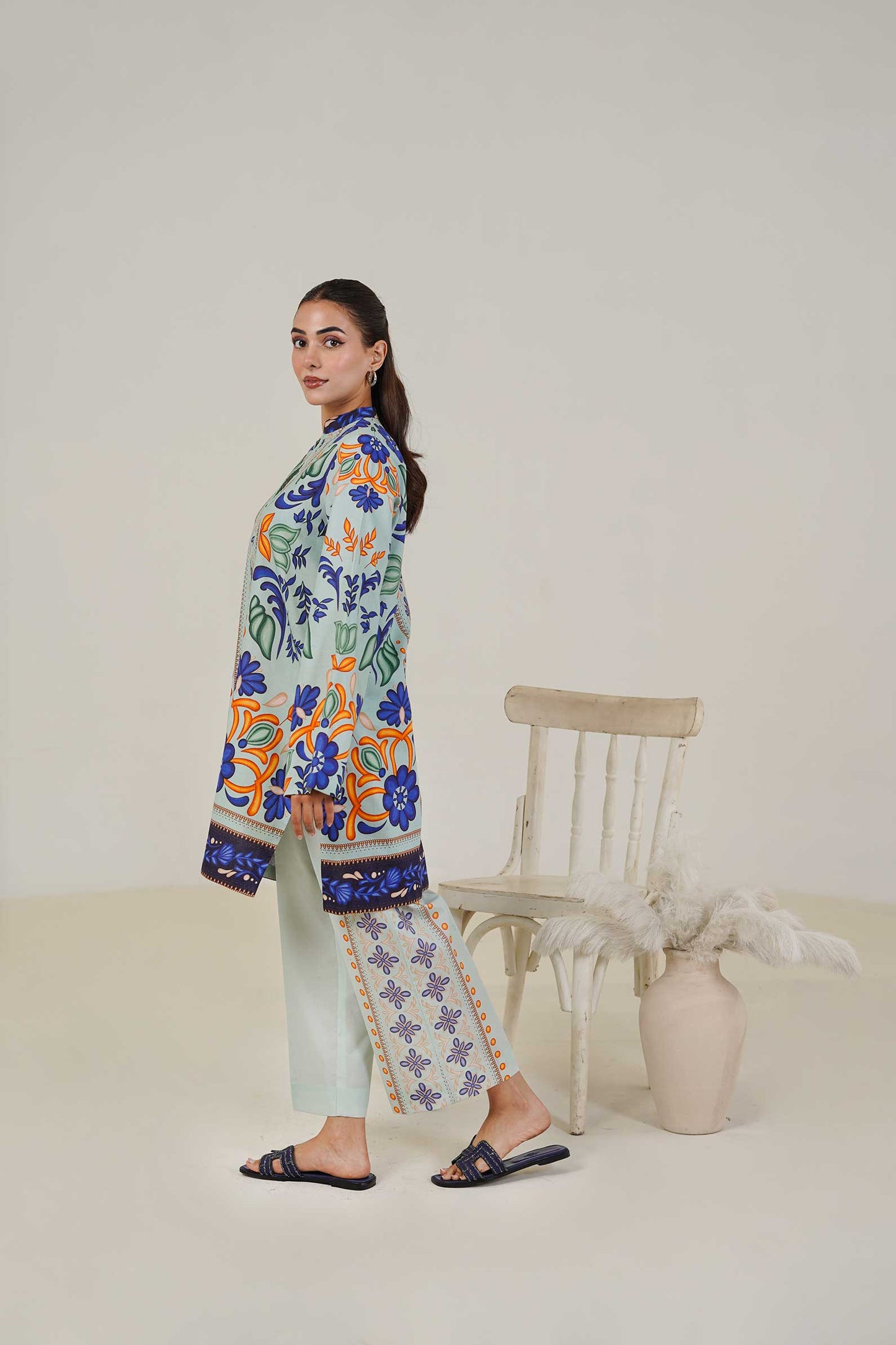 
                  
                    Lawn Co Ord Set D-2
                  
                