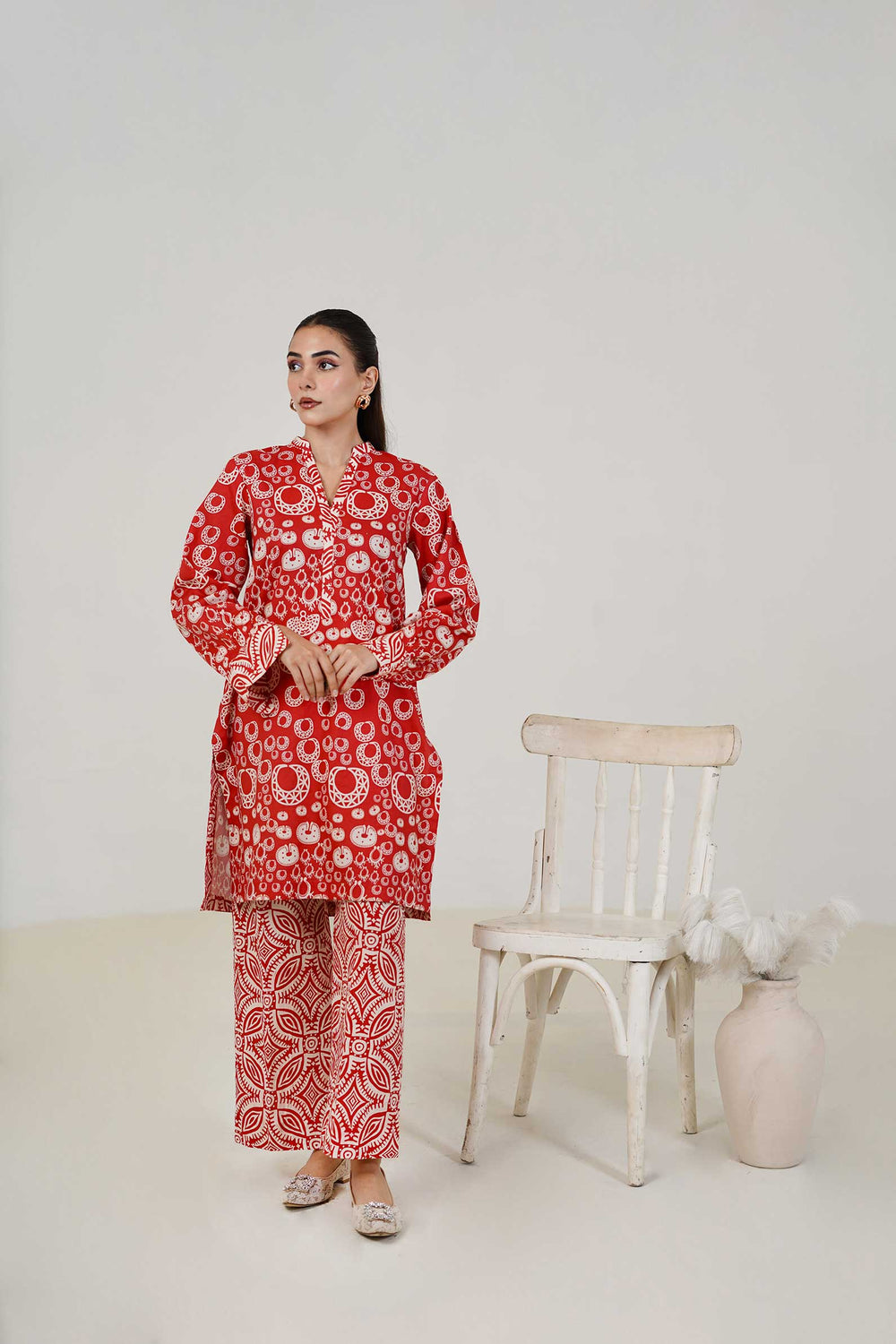 Lawn Co Ord Set D-6