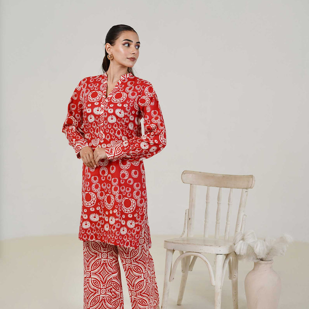 
                  
                    Lawn Co Ord Set D-6
                  
                