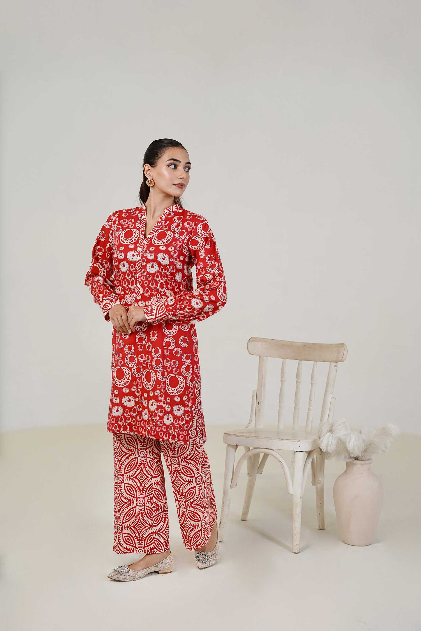 
                  
                    Lawn Co Ord Set D-6
                  
                